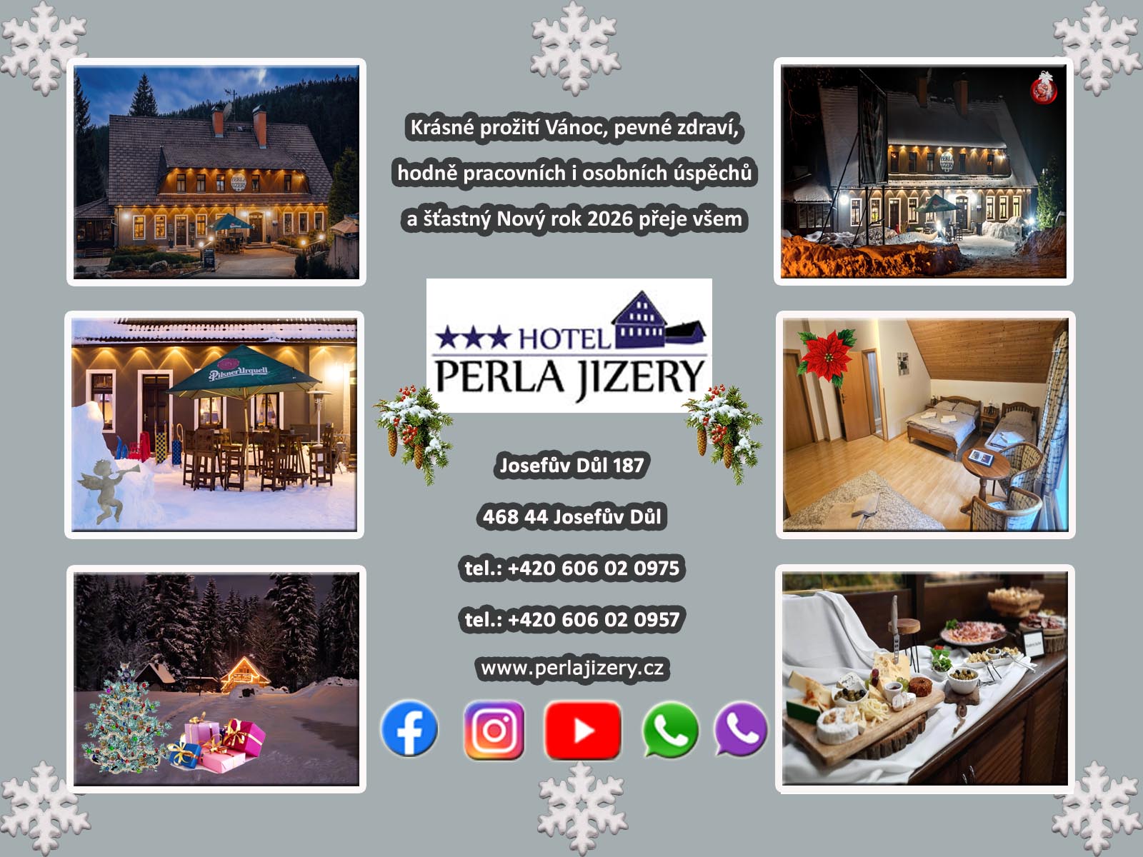 Hotel Perla Jizery - Vánoční a Novoroční přání